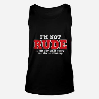 What Every One Else Is Thinking Unisex Tank Top - Thegiftio