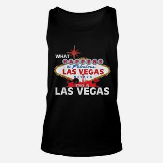 What Happens In Las Vegas Stays In Vegas Unisex Tank Top - Thegiftio