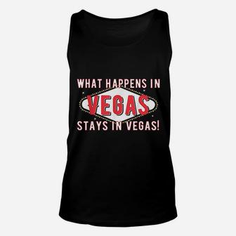 What Happens In Vegas Stays In Vegas Unisex Tank Top - Thegiftio