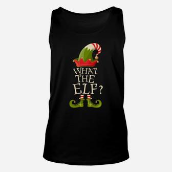 What The Elf Group Matching Family Christmas Gift Outfit Unisex Tank Top | Crazezy CA