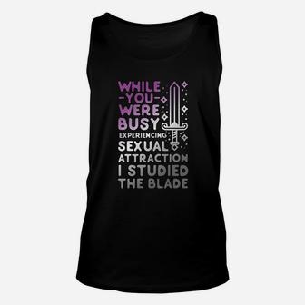 While You Were Busy Unisex Tank Top | Crazezy