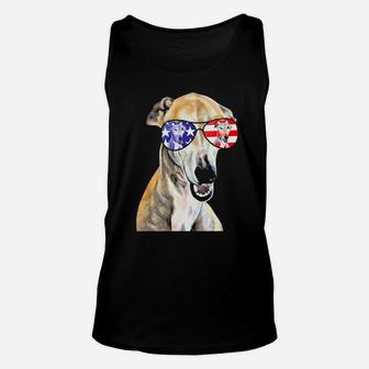 Whippet American Flag 4Th Of July Unisex Tank Top - Monsterry