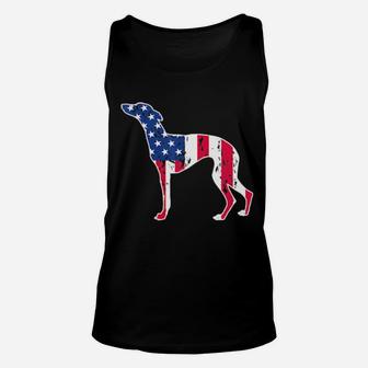 Whippet Dog Lovers American Flag 4Th Of July Gift Unisex Tank Top - Monsterry UK