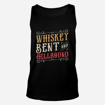 Whiskey Bent And Hellbound Funny Alcoholic Unisex Tank Top - Thegiftio UK