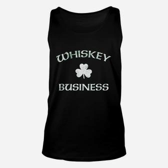 Whiskey Business St Pattys Day Shamrock Green Unisex Tank Top - Thegiftio