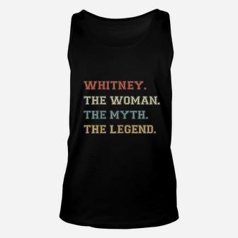 Whitney The Woman Myth And Legend Unisex Tank Top | Crazezy CA