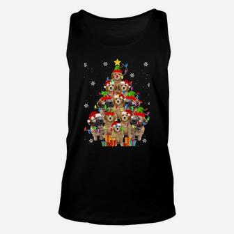 Whoodle Christmas Tree Funny Santa Whoodle Dog Xmas Gifts Sweatshirt Unisex Tank Top | Crazezy