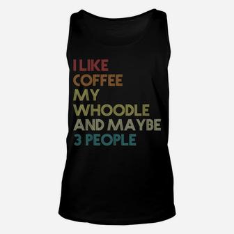 Whoodle Dog Owner Coffee Lovers Quote Gift Vintage Retro Unisex Tank Top | Crazezy CA