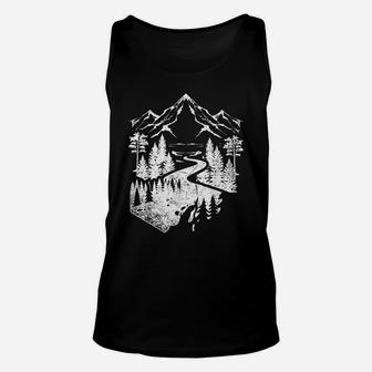 Wildlife Nature Mountains Hiking Outdoor Trees Forest Unisex Tank Top | Crazezy DE