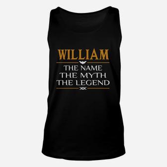 William Legend Name William Unisex Tank Top - Thegiftio UK