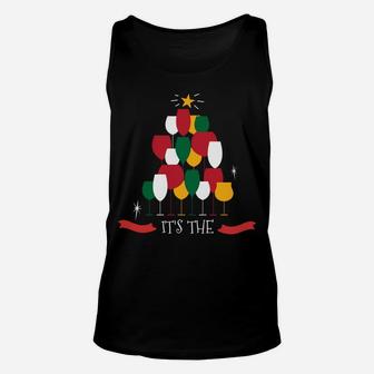 Wine-Derful Time Funny Ugly Christmas Sweatshirt Drinking Sweatshirt Unisex Tank Top | Crazezy AU