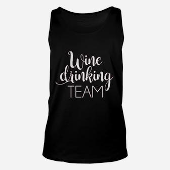 Wine Drinking Team Unisex Tank Top | Crazezy UK
