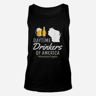 Wisconsin Day Drinking Funny Beer Drinking Gift Unisex Tank Top | Crazezy AU