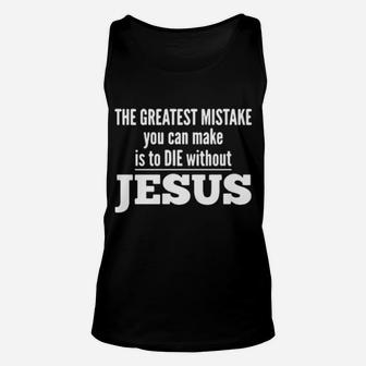 Without Jesus Unisex Tank Top - Monsterry AU