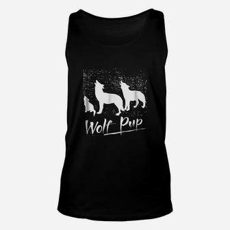 Wolf Pup Unisex Tank Top - Thegiftio