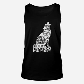 Wolf Wisdom Trust Your Instincts Stand For What You Believe Unisex Tank Top - Monsterry UK
