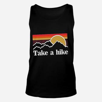 Women Funny Vacation Graphic Take A Hike Unisex Tank Top | Crazezy AU
