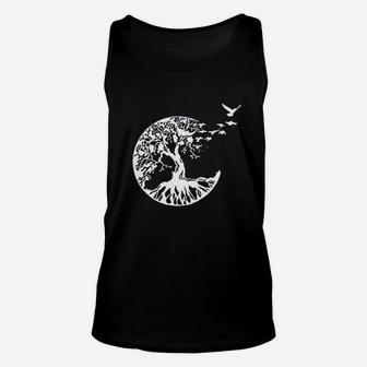 Women Life Tree Birds Graphic Outdoor Nature Hiking Camping Unisex Tank Top | Crazezy CA