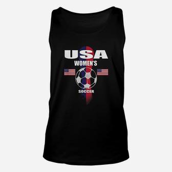 Women Soccer Team Usa United States Soccer Fan Woman Unisex Tank Top - Thegiftio UK