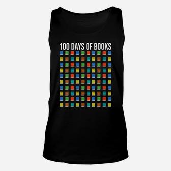 Womens 100 Days Of Books Happy 100Th Day Librarian Teacher Gift Unisex Tank Top | Crazezy AU
