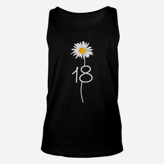 Womens 18Th Birthday - 18 Years Old Daisy Flower Unisex Tank Top | Crazezy