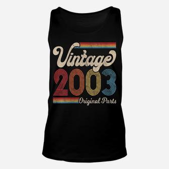 Womens 2003 Vintage 2003 Birthday Gift Born Made 2003 Unisex Tank Top | Crazezy