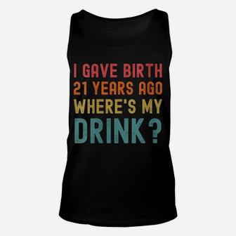 Womens 21St Birthday Party Mom Dad 21 Year Old Child Son Daughter Unisex Tank Top | Crazezy DE