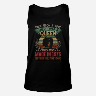 Womens 45Th Birthday Queen Made In 1976 Unisex Tank Top | Crazezy AU