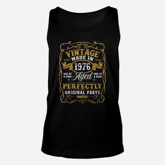 Womens 46 Year Old Vintage Made In 1976 Classic 46Th Birthday Men Unisex Tank Top | Crazezy