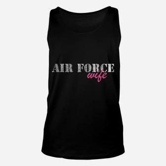 Womens Air Force Wife T Shirts For Women | Veterans Wife Unisex Tank Top | Crazezy CA