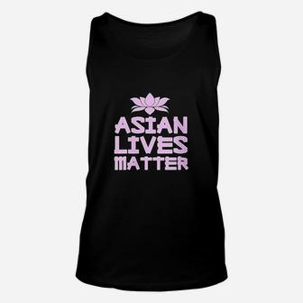 Womens Asian Lives Matter Aapi Proud Asian American Pride Stop Hate Unisex Tank Top - Thegiftio UK