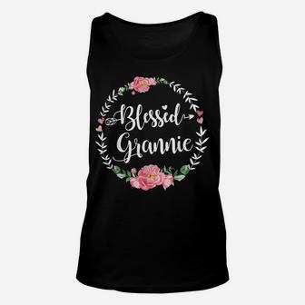 Womens Blessed Grannie Cute Flower Grannie Gift Unisex Tank Top | Crazezy AU