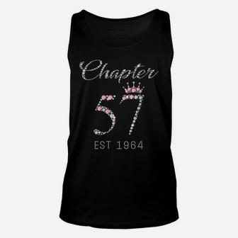 Womens Chapter 57 Est 1964 57Th Birthday Tee Gift For Womens Unisex Tank Top | Crazezy AU