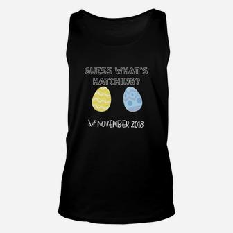 Womens Easter Funny Pregnancy Announcement Twins November Unisex Tank Top - Thegiftio UK