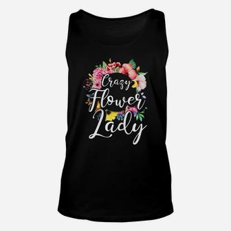 Womens Florist Shirt Funny Crazy Flower Lady Floral Florist Gift Unisex Tank Top | Crazezy UK