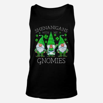 Womens Gnome St Patricks Day Shenanigans Gnomies Shamrock Gnomes Unisex Tank Top | Crazezy CA