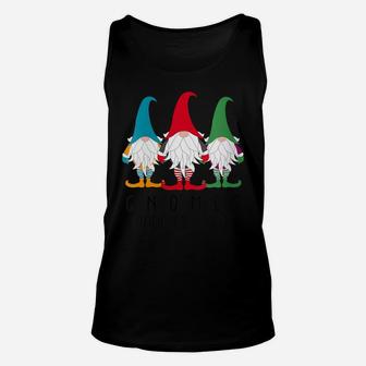 Womens Gnomes Made Me Do It Nordic Santa Gnome Funny Christmas Unisex Tank Top | Crazezy