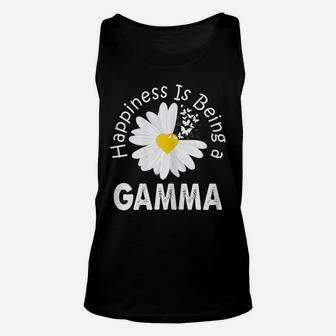 Womens Happiness Is Being A Gamma Costume Daisy Flower Gift Unisex Tank Top | Crazezy