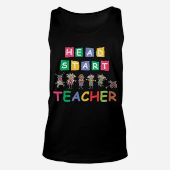 Womens Head Start Teacher Shirts Funny Teachers Students Gifts Idea Unisex Tank Top | Crazezy AU