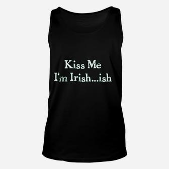 Womens Im Irish So Kiss Me Funny Irish For Saint Patricks Day Unisex Tank Top - Thegiftio