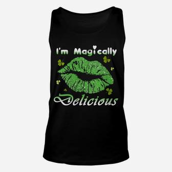 Womens I'm Magically Delicious Tee Funny St Patrick Day Unisex Tank Top | Crazezy CA