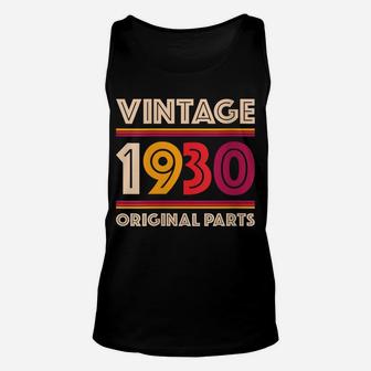 Womens Made In 1930 89 Years Old Gift Vintage 89Th Birthday Unisex Tank Top | Crazezy