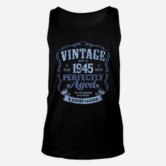 Womens Made In 1945 Classic 76Th Birthday Vintage Living Legend Unisex Tank Top | Crazezy