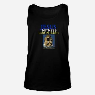 Womens Men Youth Jesus Witness God In Flesh Christian Unisex Tank Top - Thegiftio