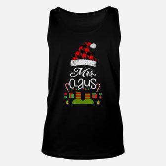 Womens Mrs-Claus Matching-Couple-Husband-Wife His-&-Her Christmas Unisex Tank Top | Crazezy CA