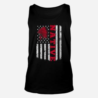 Womens Native American Flag For Native Americans Unisex Tank Top | Crazezy UK