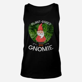 Womens Plant-Based Gnomie Gnome Foodie Vegan Unisex Tank Top | Crazezy DE
