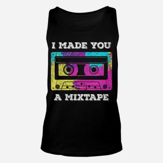 Womens Retro Costume 80S 90S Cassette Vintage I Made You A Mixtape Unisex Tank Top | Crazezy DE
