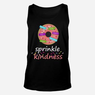 Womens Sprinkle Kindness Donut - Anti-Bullying Kindness Teacher Unisex Tank Top | Crazezy UK