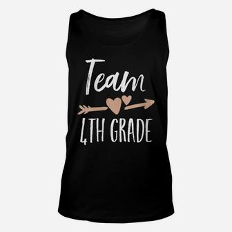 Womens Team 4Th Grade Back To School First Day Teacher Student Gift Unisex Tank Top | Crazezy